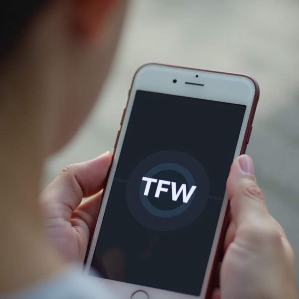 ce înseamnă tfw pe iPhone-ul meu