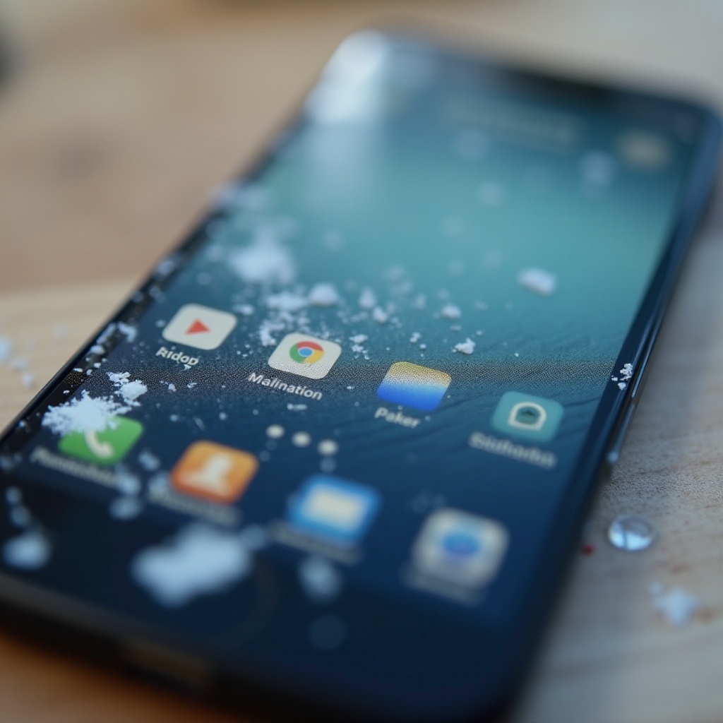 ecranul telefonului neclar