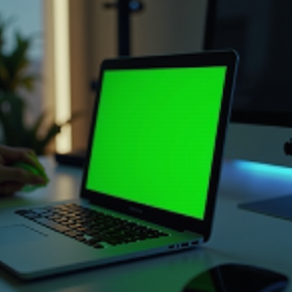 macbook pro green screen of death