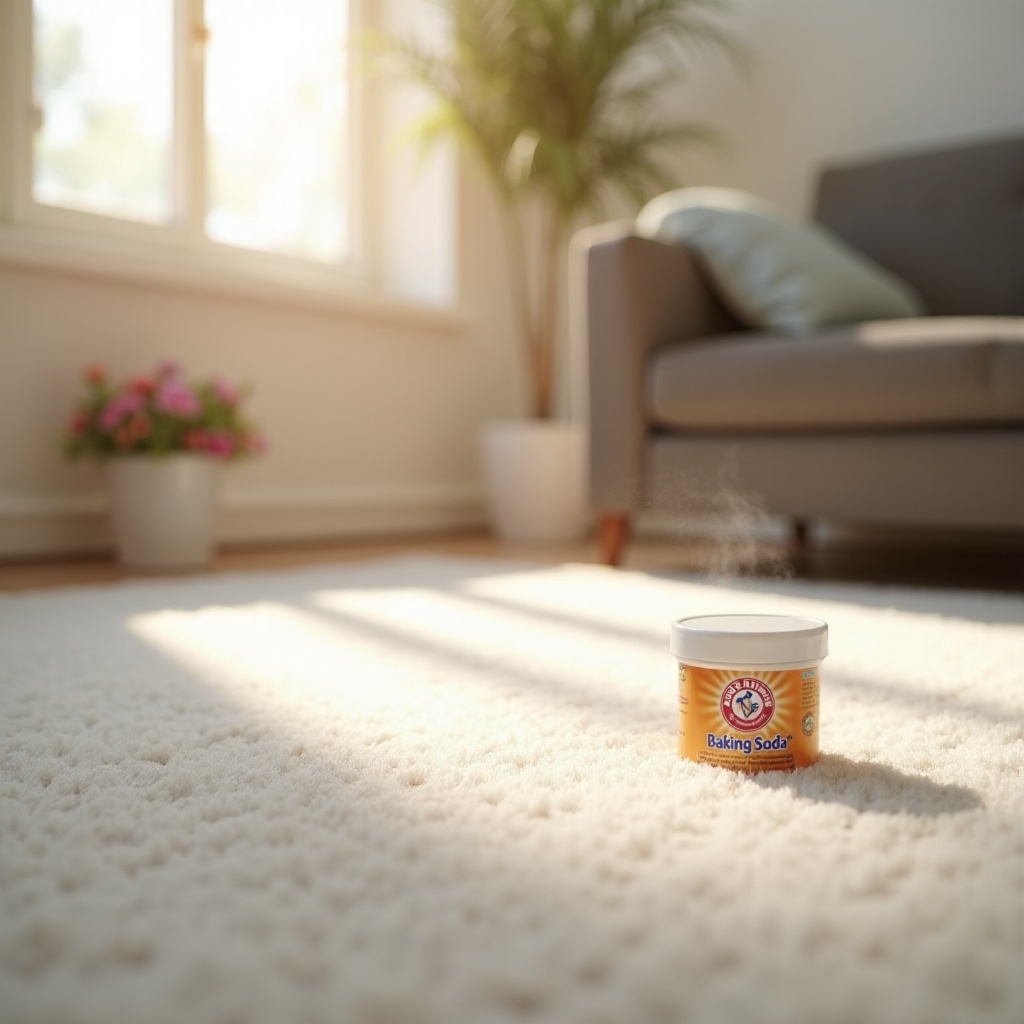 can you put baking soda on carpet and vacuum