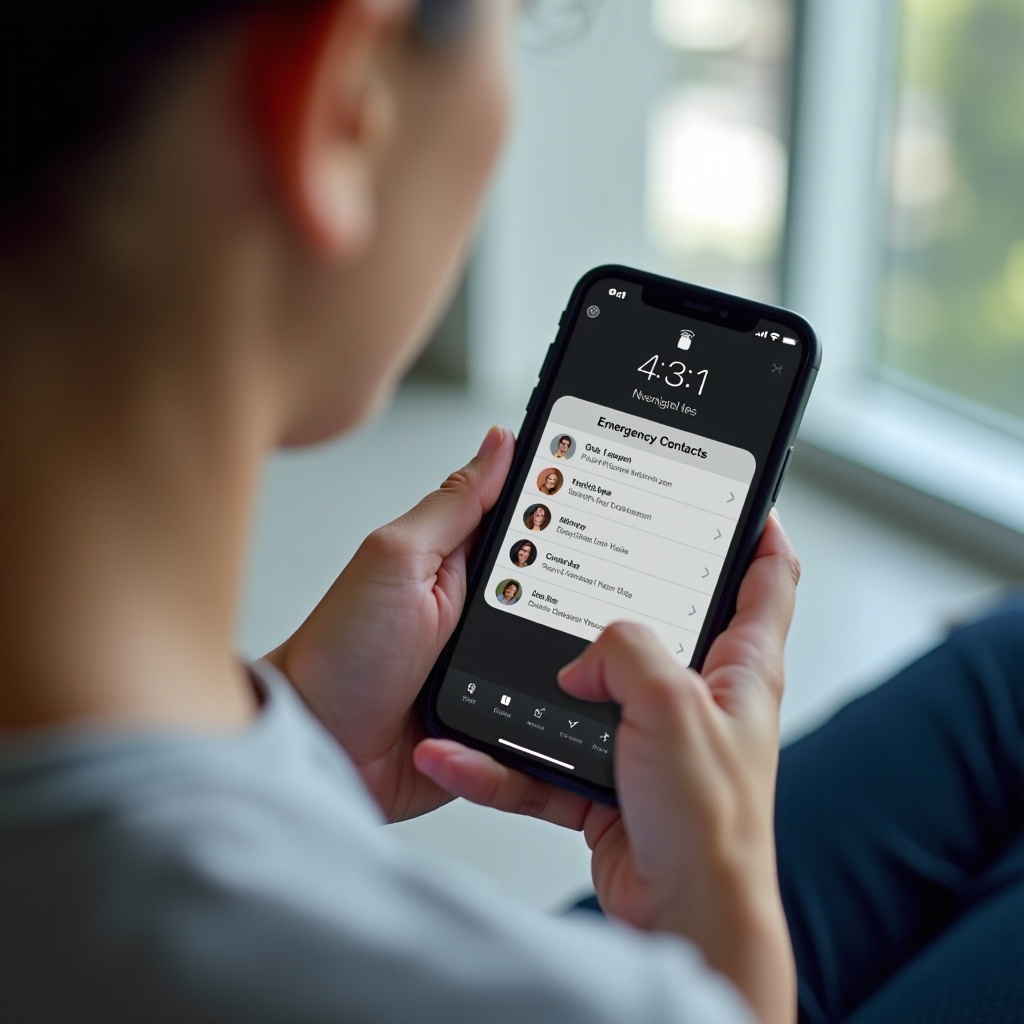 how do you set up emergency contacts on iphone