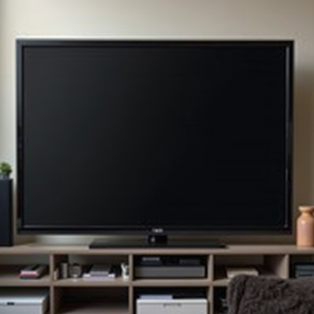 how to fix a black tv screen