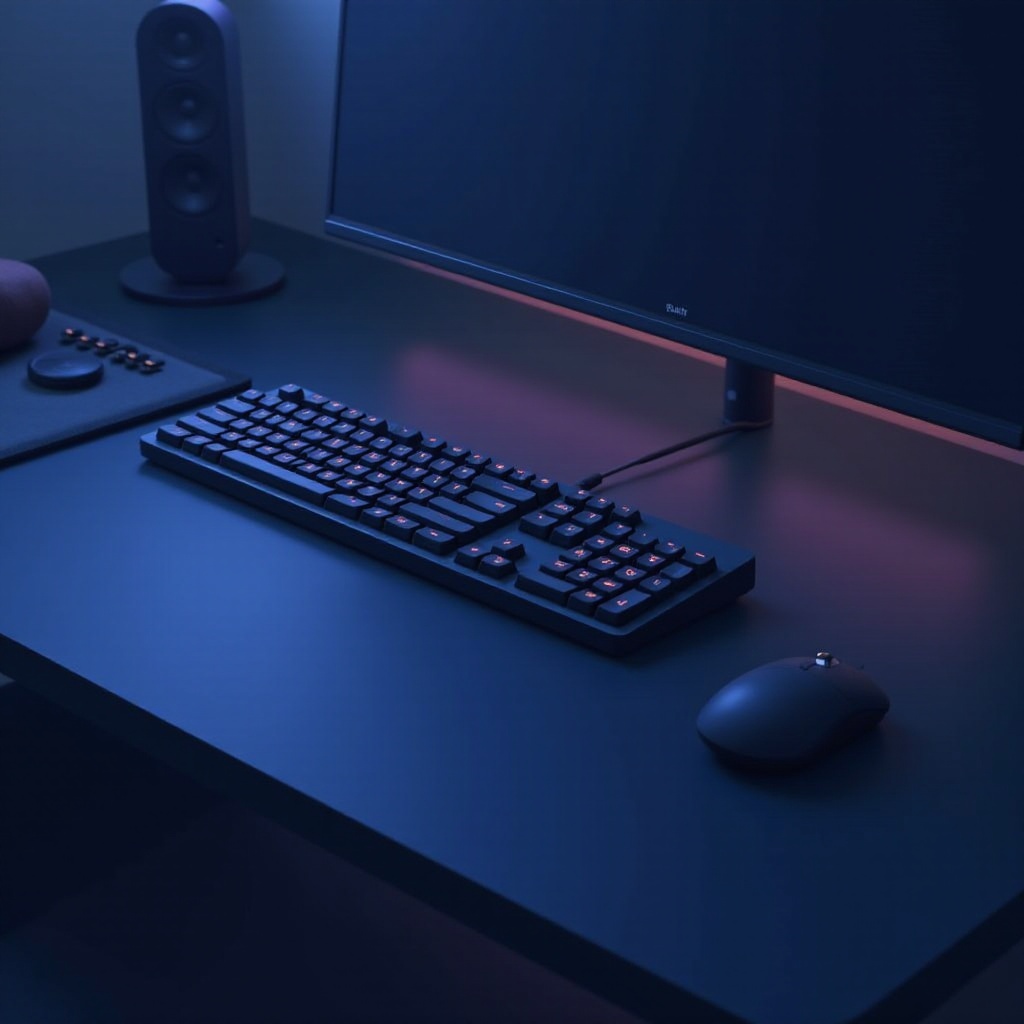 tastatură și mouse de joc silențioase