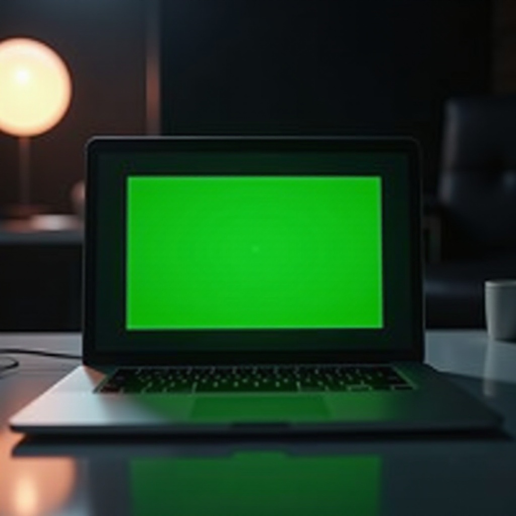 zelená obrazovka smrti na Macbook Pro