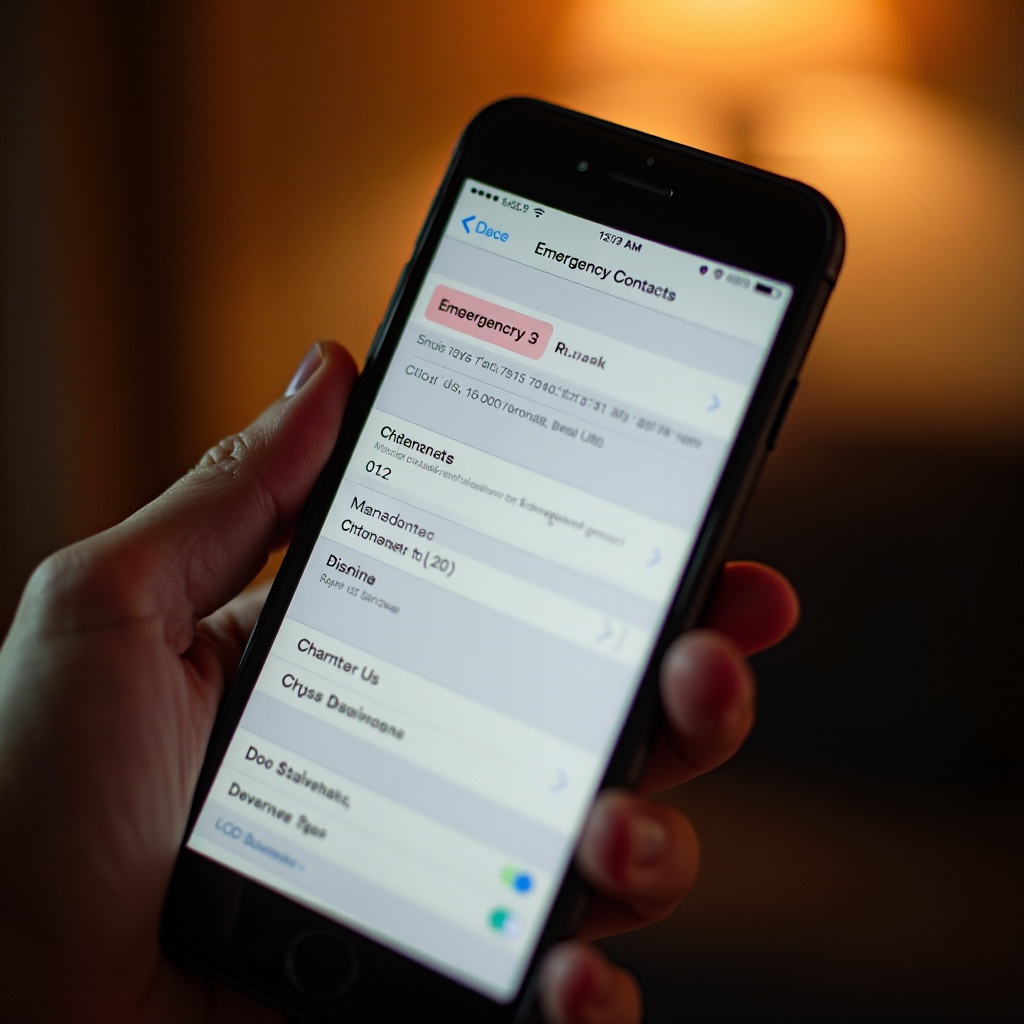 jak ustawić kontakty alarmowe na iPhone