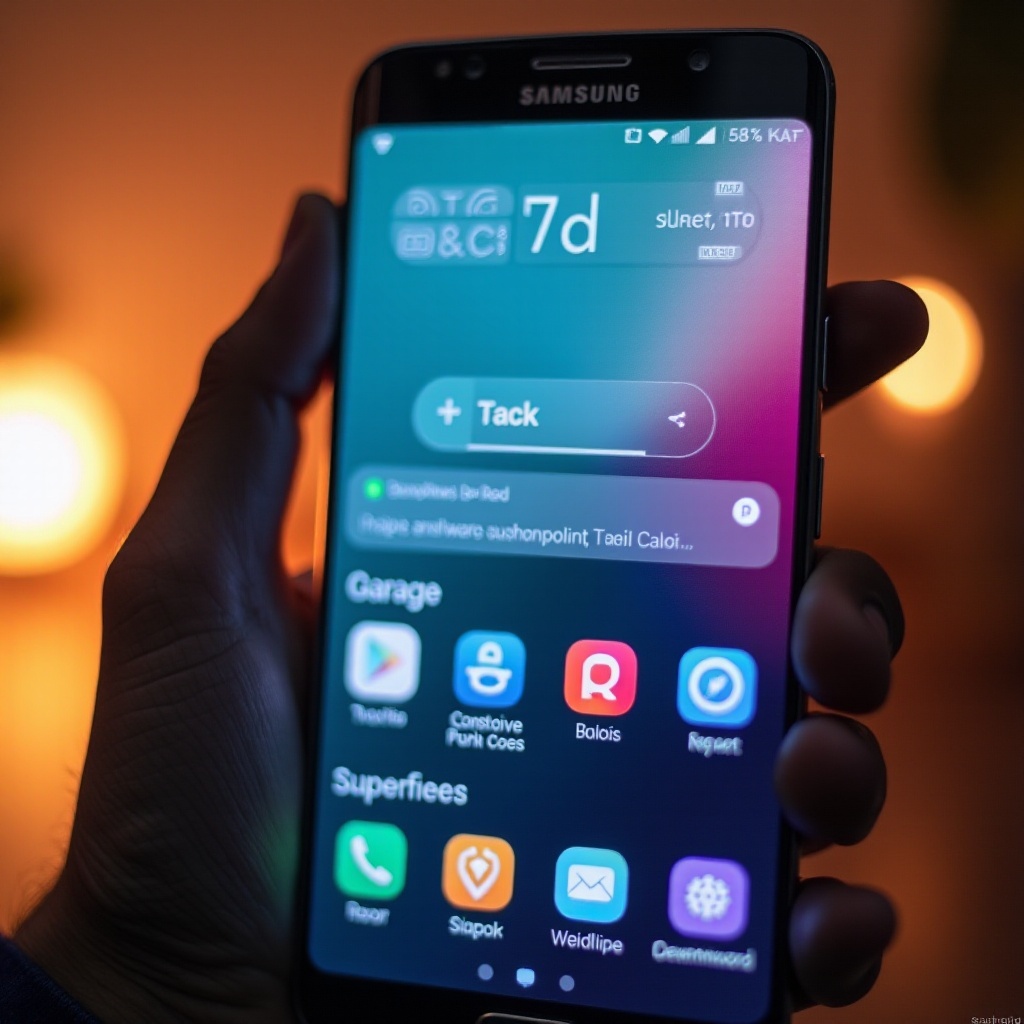 samsung setting home screen