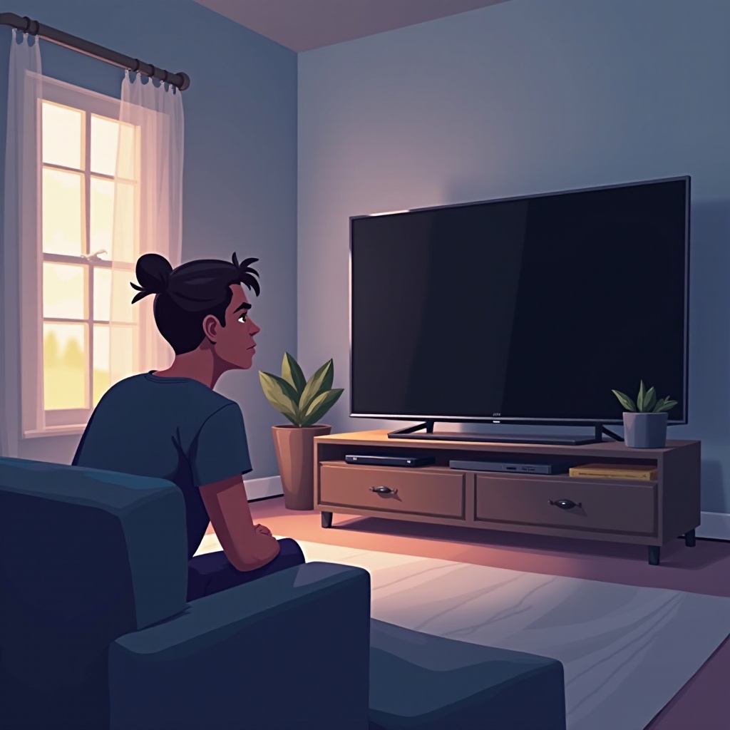 how to fix a black tv screen
