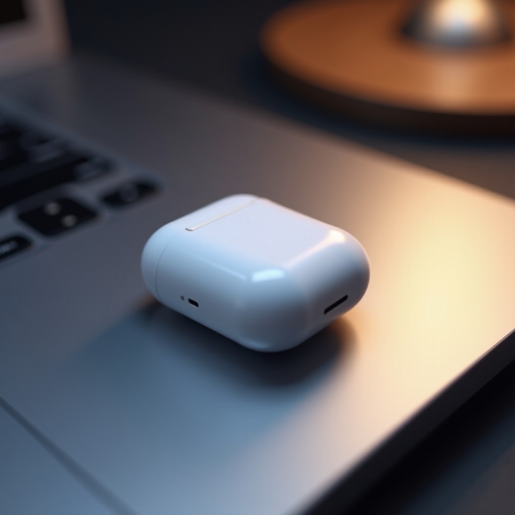 калъфът на airpods не мига в бяло