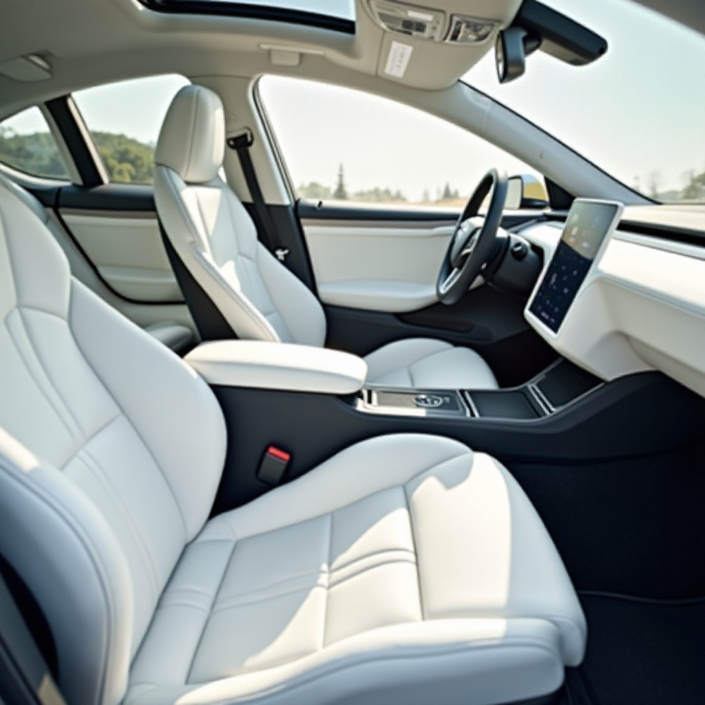 мърси ли се белият интериор на Tesla