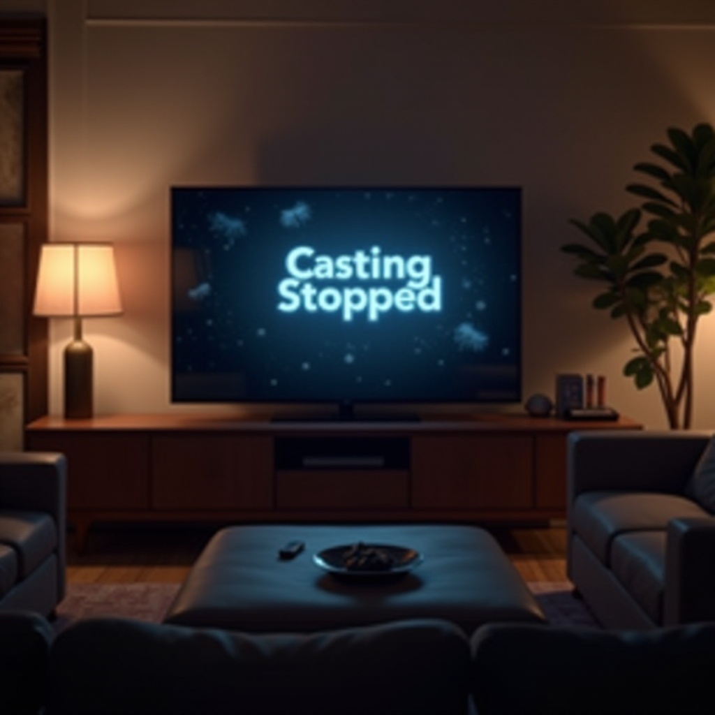 jak zatrzymać przesyłanie na telewizor