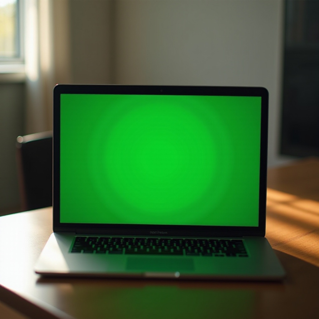ecranul verde al morții pe Macbook Pro
