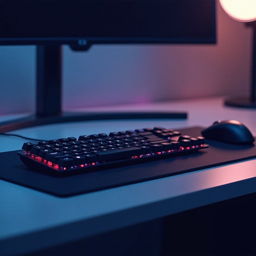 cicha klawiatura i mysz do gier