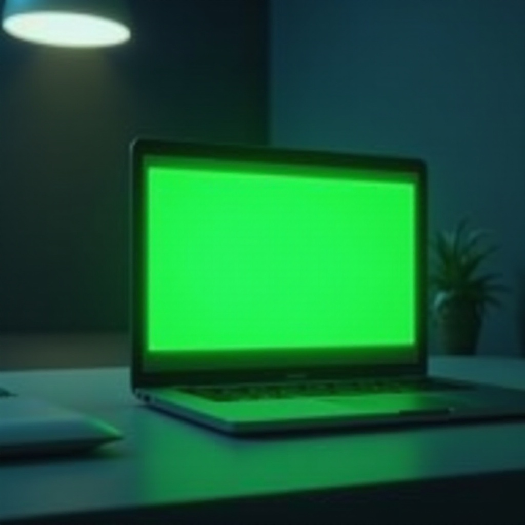 ecranul verde al morții pe Macbook Pro