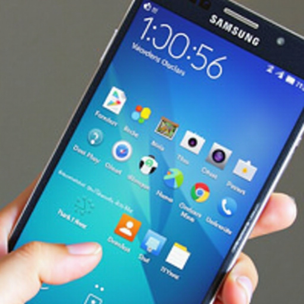 ustawienia ekranu głównego samsung