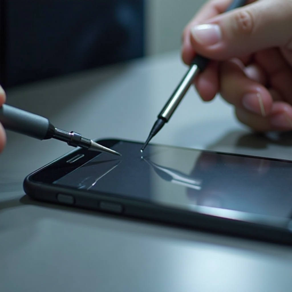 пола екрана не ради iphone