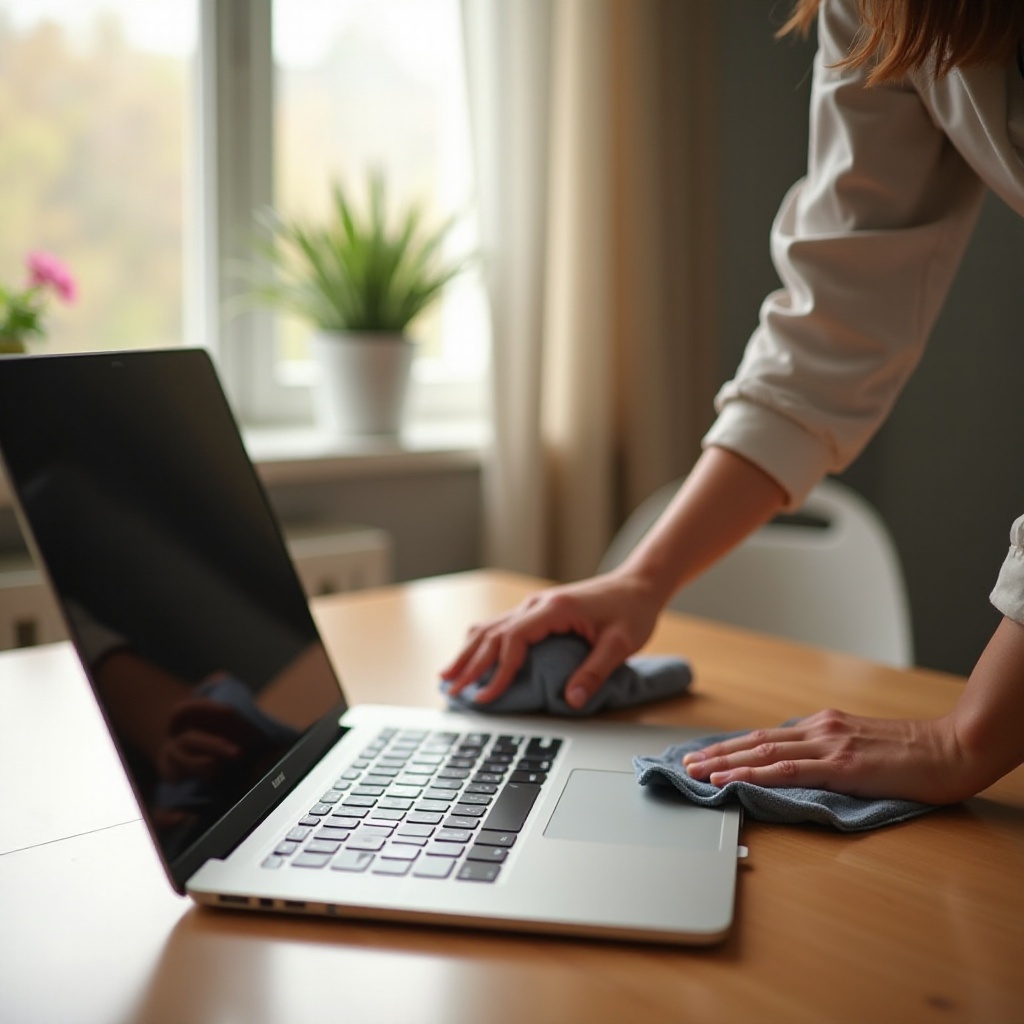 cum să curățați amprentele de pe ecranul MacBook-ului