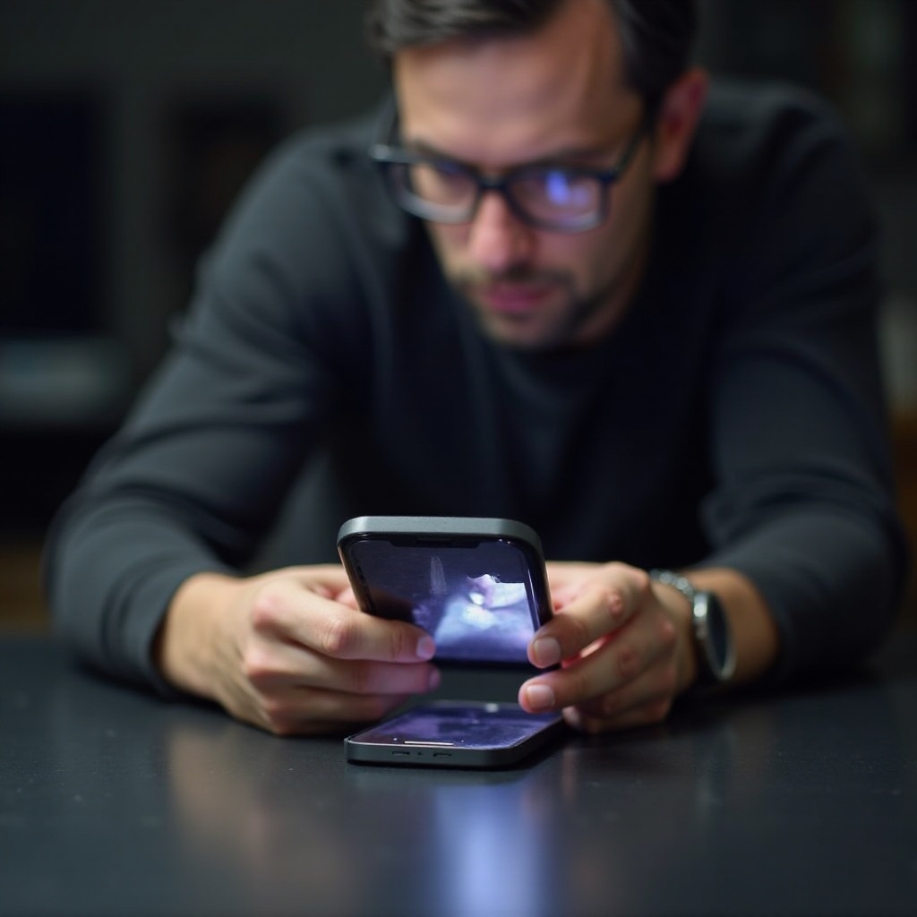 пола екрана не ради iphone