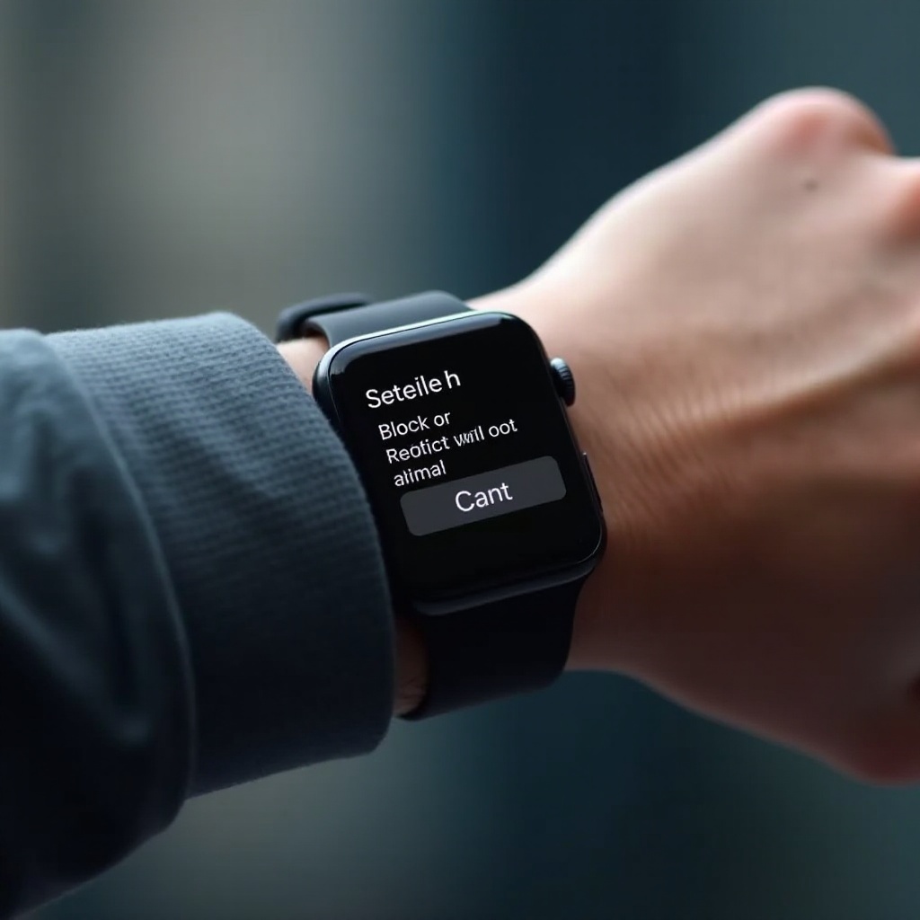 how to block someone on apple watch without iphone