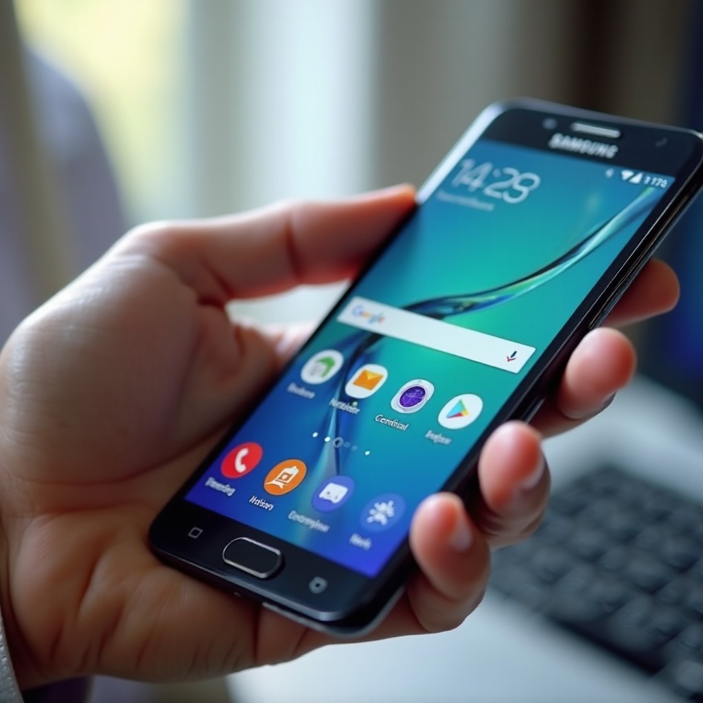 setări ecran de pornire samsung