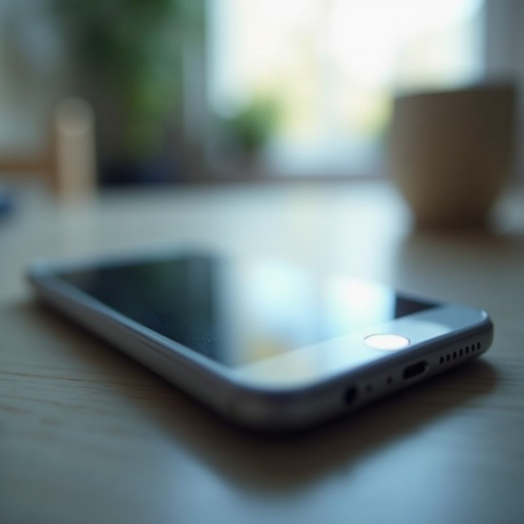 blurry phone screen
