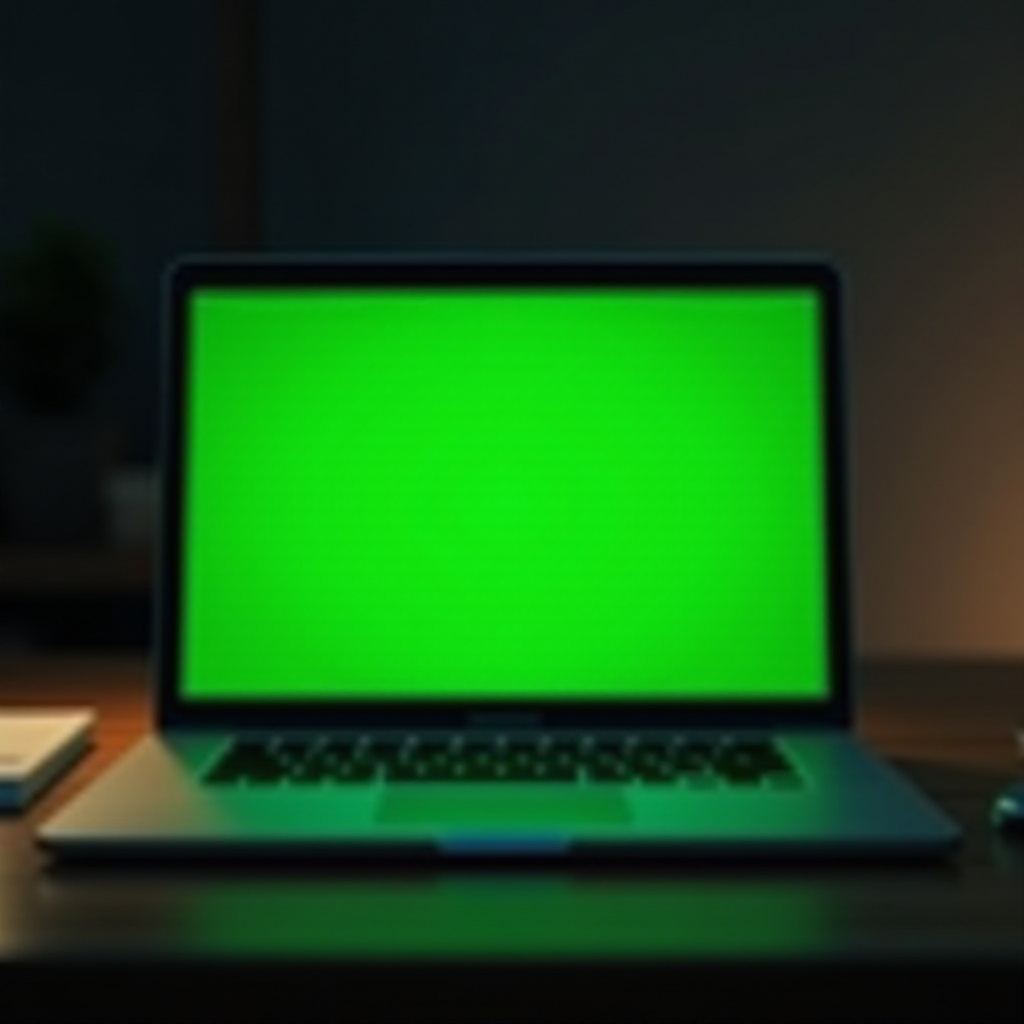zelená obrazovka smrti na Macbook Pro