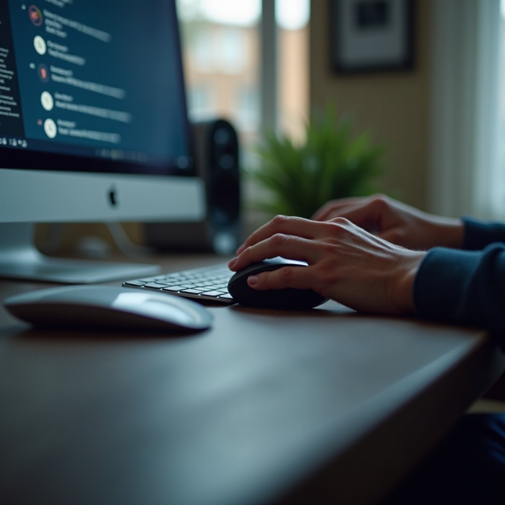 الفأرة متصلة لكنها لا تعمل