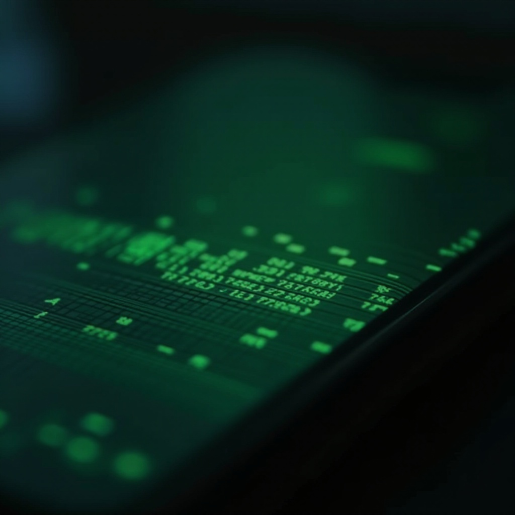 зелене хоризонталне линије на екрану телефона