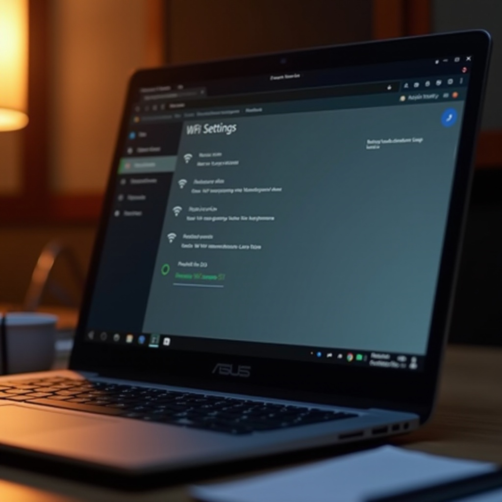 laptop asus nie łączy się z wifi