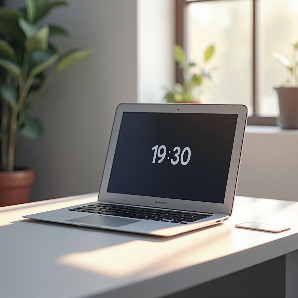 can you set an alarm on macbook air