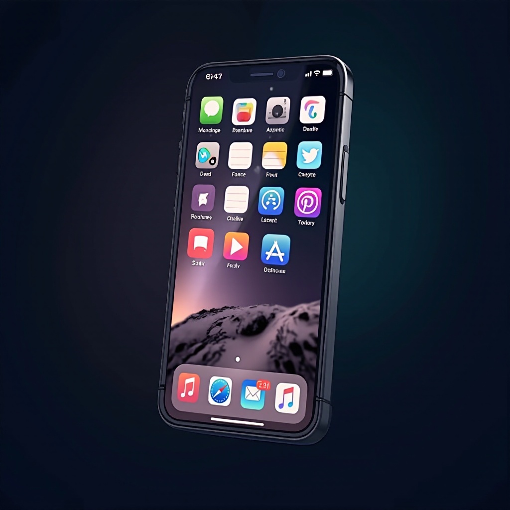 половината екран не работи на iphone
