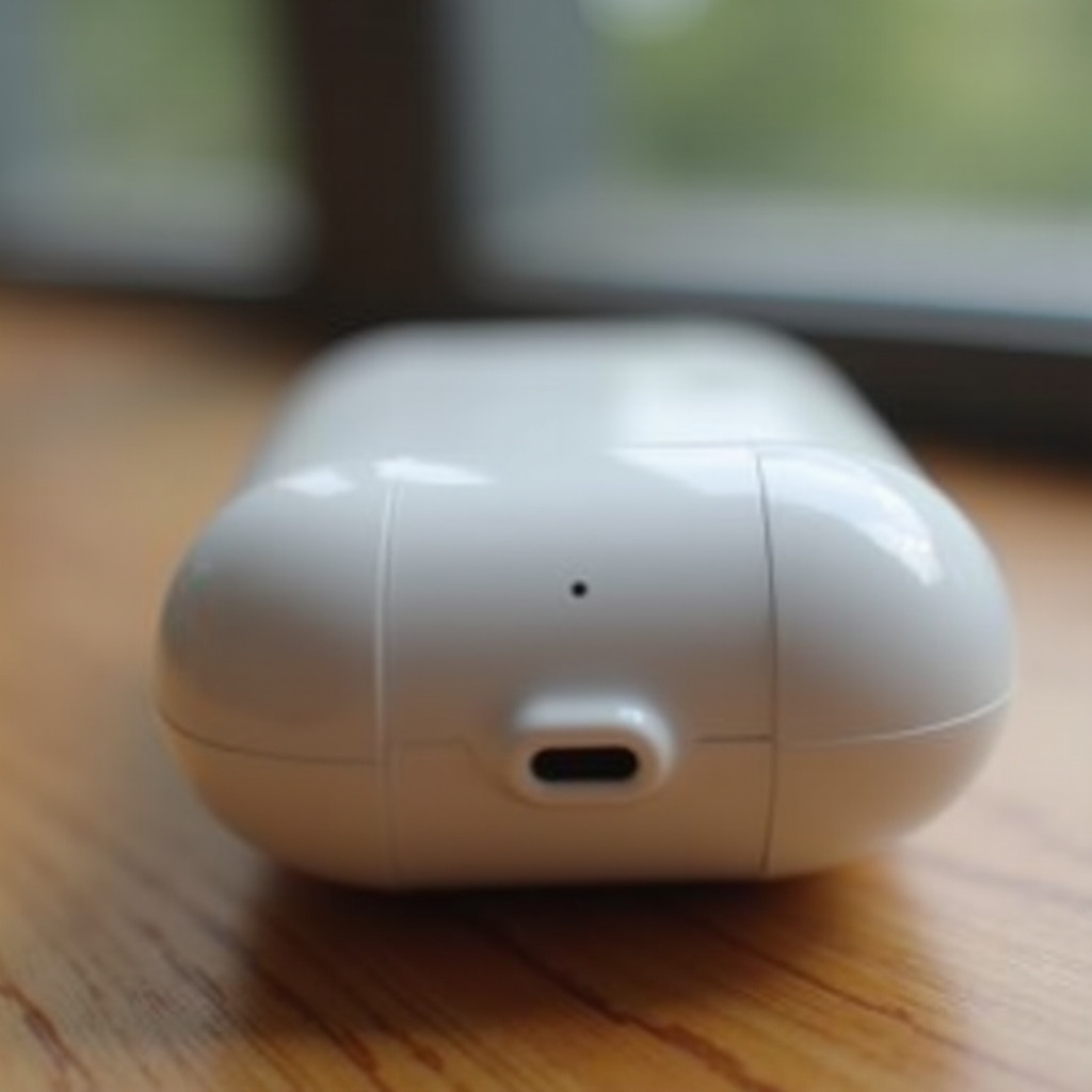 калъфът на airpods не мига в бяло