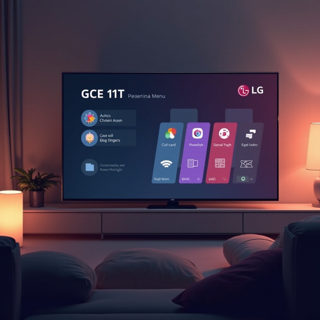 jak odemknout menu na televizi LG bez dálkového ovladače