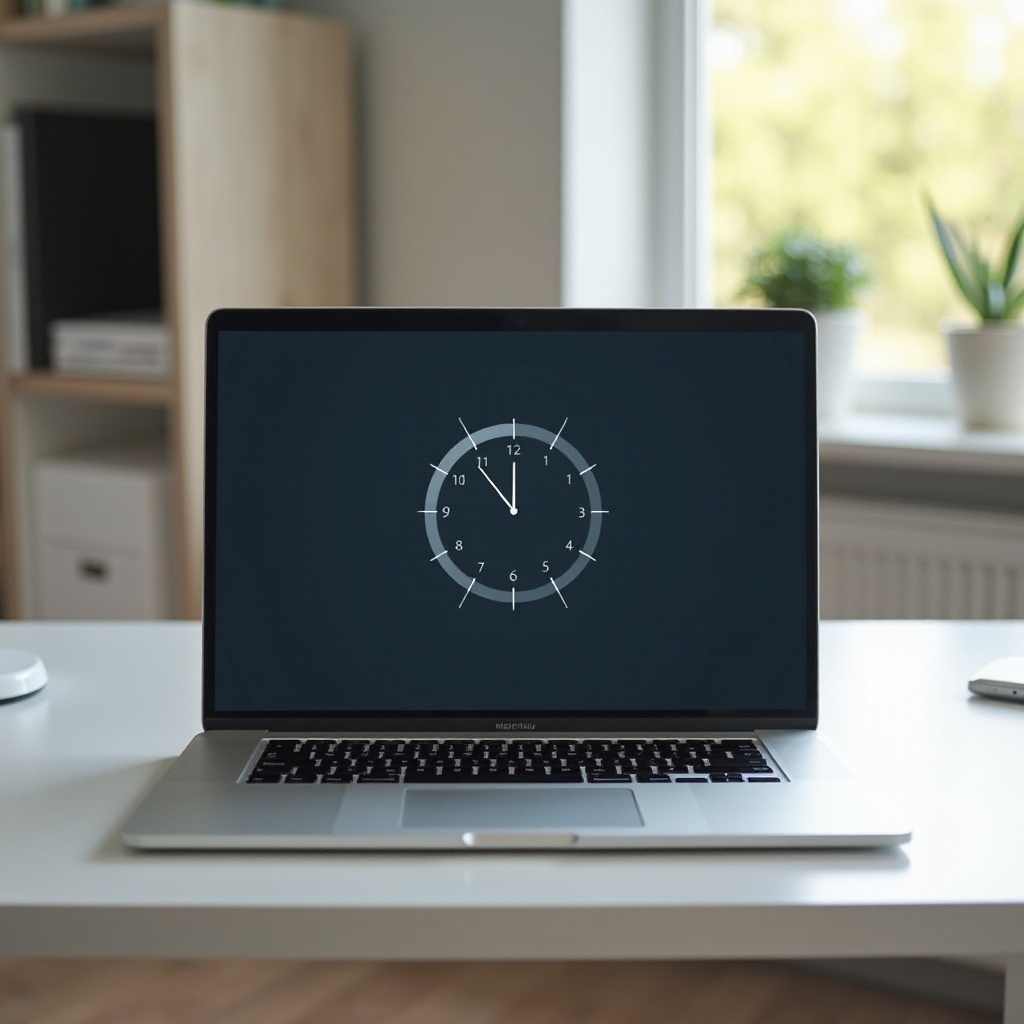 poți seta o alarmă pe MacBook Air
