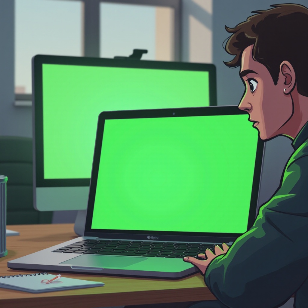 зелен екран на смъртта на Macbook Pro