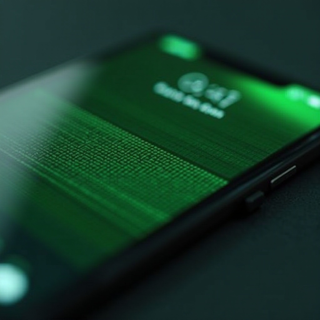 green horizontal lines on phone screen