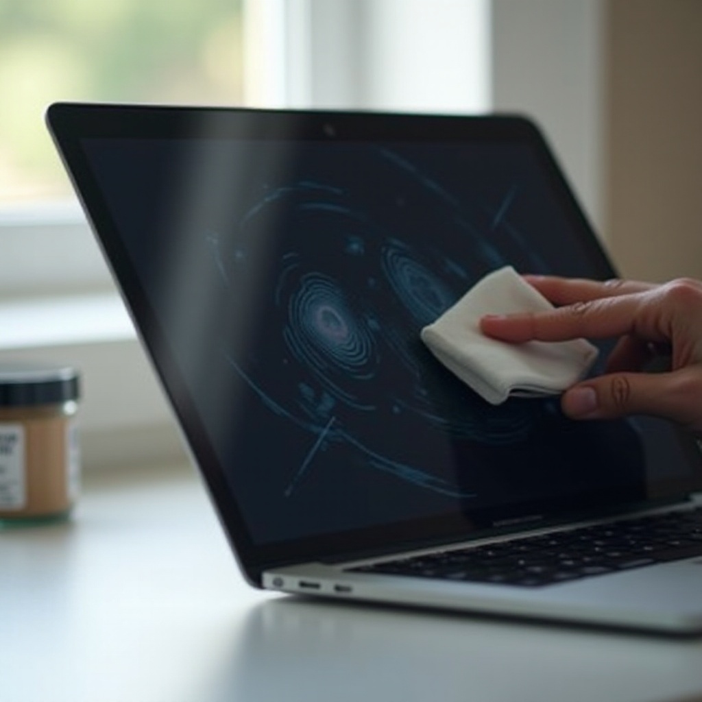 how to clean fingerprints off macbook screen
