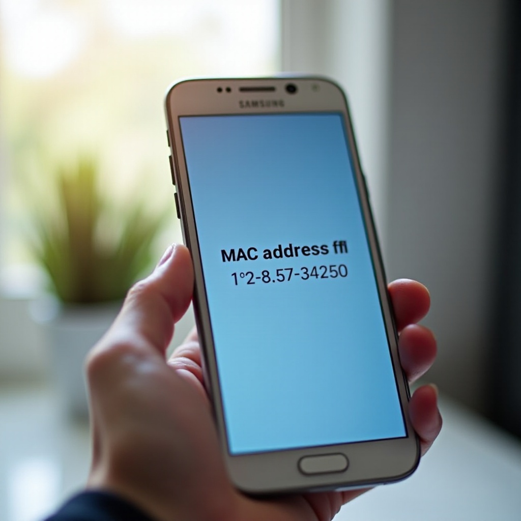 mac address for samsung phone